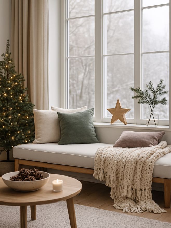 Tiché, tlumené odstíny, měkké materiály a čisté linie. Stačí se posadit, opřít, nadechnout… a nechat den plynout pomaleji....